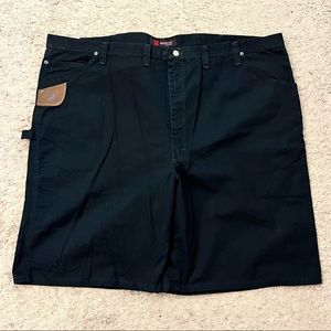 Wrangler Riggs Workwear Mens Carpenter Shorts 52 Big & Tall NWT Black B